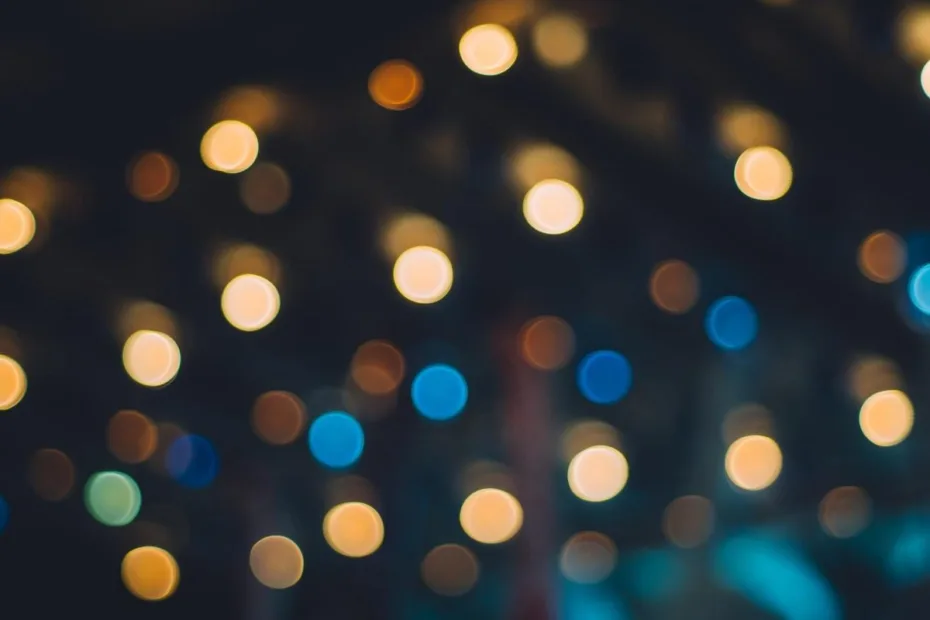 coloured lghts in dark